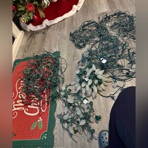 Holiday String Lights with Green Wire